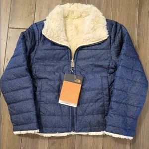 NWT)The North Face Girls Mossbud Reversible Jacket 2XS(5)